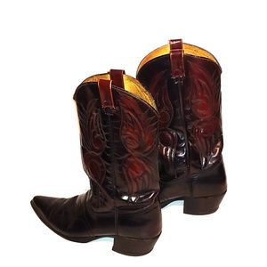 Texas Boot Company pointed toe leather boots